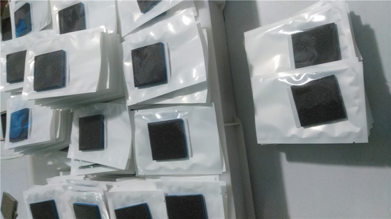length50*width50mm*thick5mm tip cleaner for electrosurgical ,color:black,foam adhesive,mesh:60~100,1 pc/pouch,800/Carton