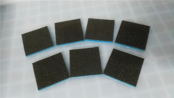 length50*width50mm*thick5mm tip cleaner for electrosurgical ,color:black,foam adhesive,mesh:60~100,1 pc/pouch,800/Carton
