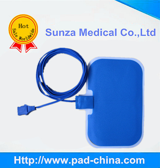 disposable adult children Neutral electrode with 3m wire(Vertical),hifi plug cable ESU pad